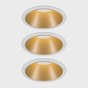 Cole LED-spot, goud-wit, set van 3 Paulmann - Gang / Hal - Modern - Metaal - 1 lamp