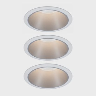 Cole LED-spot zilver-wit 3-delige set Paulmann - Gang / Hal - Modern - Metaal - 1 lamp