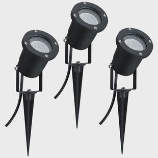 Special Line LED grondspies lamp, set van 3, GU10 Paulmann - Metaal - 1 lamp