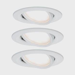 Nova Coin LED inbouwspot, 3-delig, draaibaar, ijzer Paulmann - Woonkamer - Modern - Metaal - 1 lamp