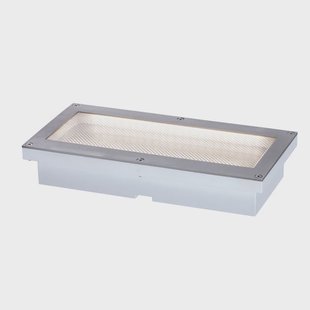 Brick LED grondspot inbouwlamp, grijs, 10 x 20 cm Paulmann - Modern - Metaal - Hoekig