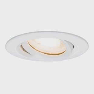 Nova inbouwspot IP65 rond zwenkbaar wit Paulmann - Badkamer - Modern - Metaal