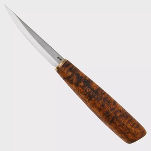 Roselli Carving knife RIR112 Carbon Steel, Curly birch, houtsnijmes