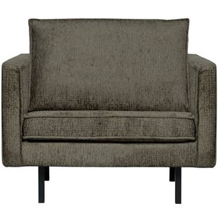 WOOOD Fauteuil Rodeo - Structure Velvet - Frost - 85x105x86