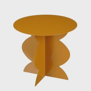 Mica Decorations Rafi Bijzettafel - H40 x Ø45 cm - IJzer - Bruin