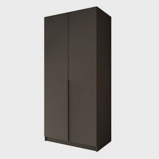 Meubella - Kledingkast Bruno - Zwart - 100 cm