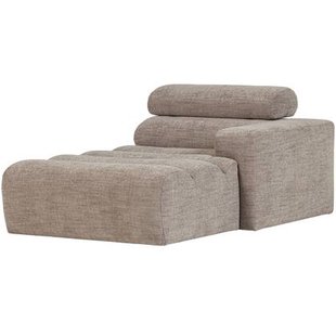 WOOOD Novi Chaise Longue Element Arm Rechts - PES - Naturel Melange