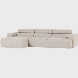 WOOOD Novi Chaise Longue Bank Links - Polyester - Naturel