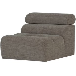 WOOOD Novi 1-Zits Element Bank - Polyester - Grijs Melange - 86x82x113