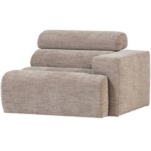 WOOOD Novi 1-Zits Element Bank Arm Rechts - PES - Naturel Melange