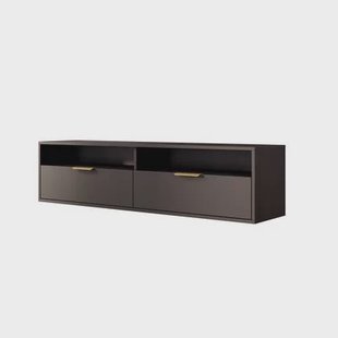 Meubella - TV-Meubel Qipp - Zwart - 140 cm