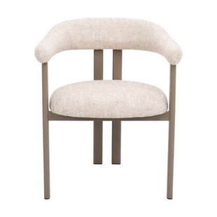 DÉJA Living - Eetkamerstoel - Stof - Taupe|Taupe - Odense - Set van 2