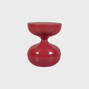 Bijzettafel Berlijn - Rood - Metaal - 41x50x41cm (BxHxD)