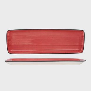 Bonna Serveerschaal - Aura Passion - Porselein - 48x16 cm - set van 2