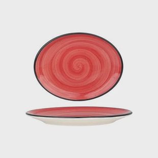 Bonna Serveerschaal - Aura Passion - Porselein - 25x19 cm - set van 2