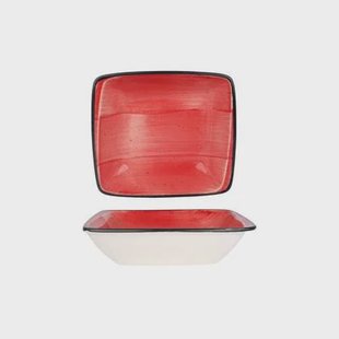 Bonna Serveerschaal - Aura Passion - Porselein - 19x17 cm - set van 2