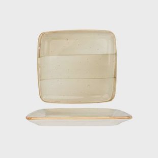 Bonna Serveerschaal - Aura Terrain - Porselein - 22x20 cm - set van 2