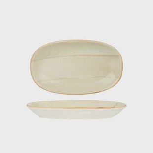 Bonna Serveerschaal - Aura Terrain - Porselein - 24x14 cm - set van 2