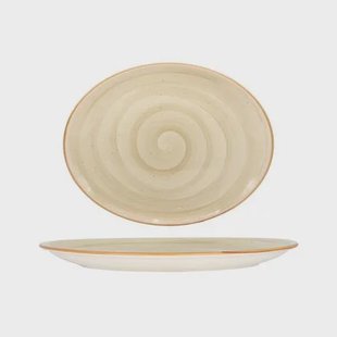 Bonna Serveerschaal - Aura Terrain - Porselein - 36x28 cm - set van 2