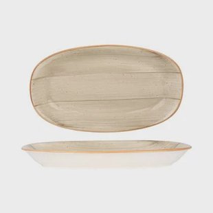 Bonna Serveerschaal - Aura Terrain - Porselein - 34x19 cm - set van 2