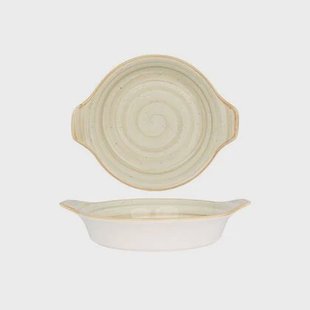 Bonna Serveerschaal - Aura Terrain - Porselein - 20 cm - set van 2