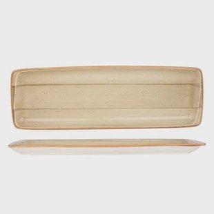 Bonna Serveerschaal - Aura Terrain - Porselein - 48x16 cm - set van 2