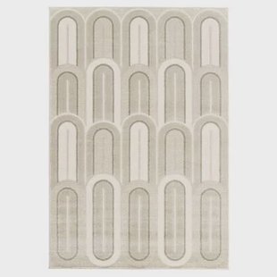 Amiah Retro vloerkleed - Forme Pavé taupe - 160x230 cm