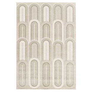 Amiah Retro vloerkleed - Forme Pavé taupe - 200x290 cm