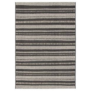 Boho&me Buitenkleed strepen - Verdance Cadence zwart - 200x290 cm