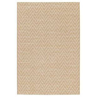 Boho&me Buitenkleed zig-zag - Corde Chevron naturel|wit - 200x290 cm