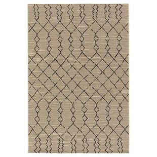 Boho&me Buitenkleed berber - Bask Taza beige|zwart - 200x290 cm