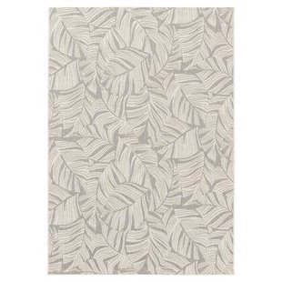 Boho&me Buitenkleed palmbladeren - Verdance Canopy wit|grijs - 200x290