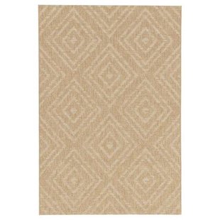 Boho&me Buitenkleed ruiten - Twill Zenith beige|wit - 200x290 cm