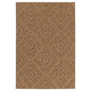 Boho&me Buitenkleed ruiten - Twill Parquet bruin|zwart - 160x230 cm