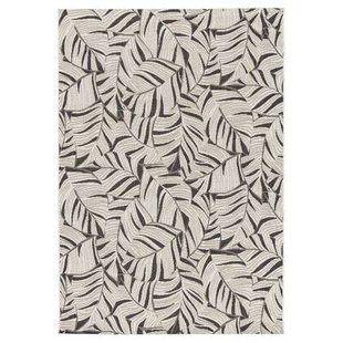 Boho&me Buitenkleed palmbladeren - Verdance Canopy zwart - 200x290 cm