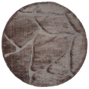 Veer Carpets - Vloerkleed Macy Bruin Rond ø160 cm