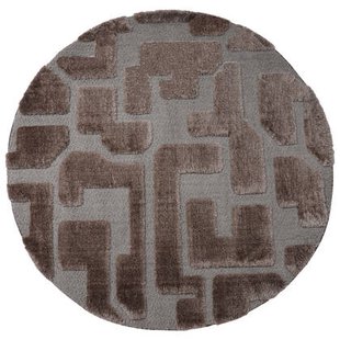 Veer Carpets - Vloerkleed Liana Bruin Rond ø160 cm