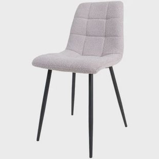 Home67 - Eetkamerstoel Jenna - Bouclé - Naturel