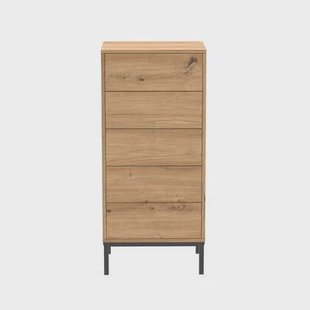 Calicosy - Hoog ladekast 5 laden LENNY - H100 cm - Metaal