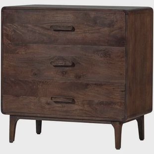 WOOOD Liya Ladekast - Mango Hout - Donkerbruin - 90x90x50