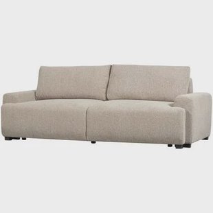 vtwonen Night & Day 3-Zits Slaapbank - Polyester - Naturel Melange