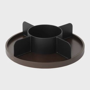 Umbra Lazy Susan Draaibare Organizer - Zwart/Walnoot