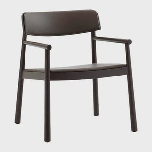 Normann Copenhagen Timb Fauteuil met Armleuning - Leer - Bruin