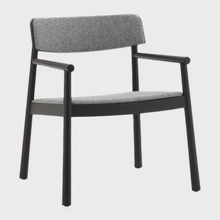 Normann Copenhagen Timb Fauteuil met Armleuning - Textiel - Lichtgrijs / Zwart