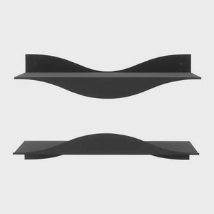 Umbra Surf Wandplank - Set van 2 - Zwart