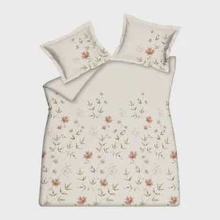 Vandyck Fleurine Dekbedovertrek 240 x 200/220 cm - Cream Tan