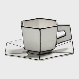 SERAX - Annebet Philips - Carte Blanche Espresso Kop & Schotel - Set van 2