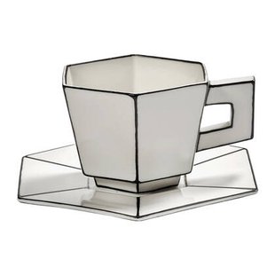 SERAX - Annebet Philips - Carte Blanche Cappuccino Kop & Schotel - Set van 2