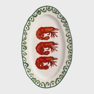 &k amsterdam Sirène Serveerschaal - Shrimp