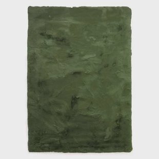 Tapeso Fluffy vloerkleed - Comfy Deluxe olijfgroen - 140x200 cm